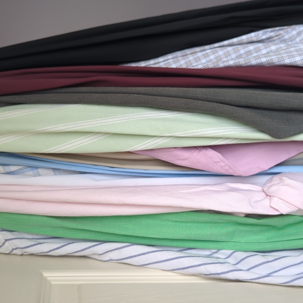 13 Men's long sleeve dress shirts- lot of 13